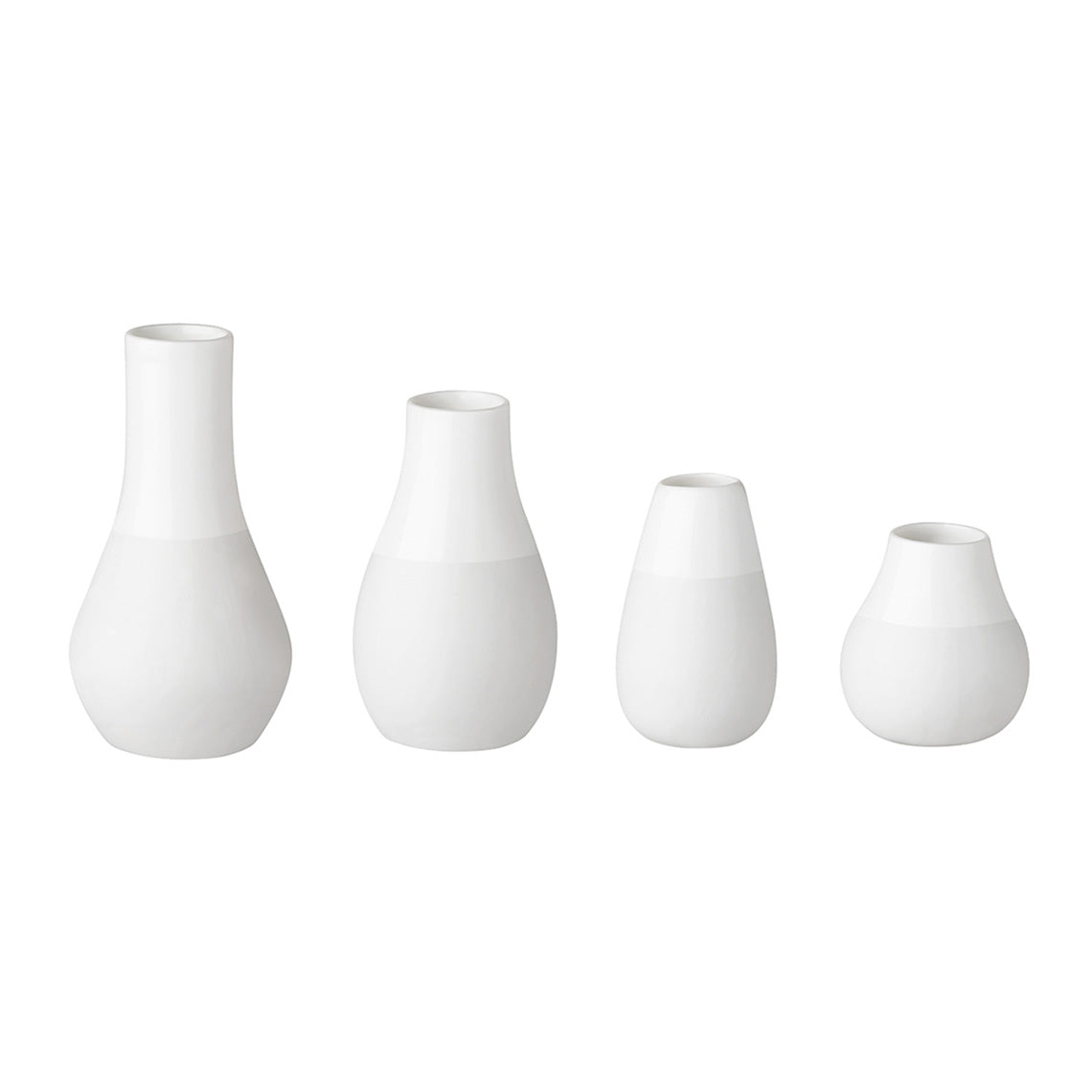 Set of Four Pastel Mini Vases