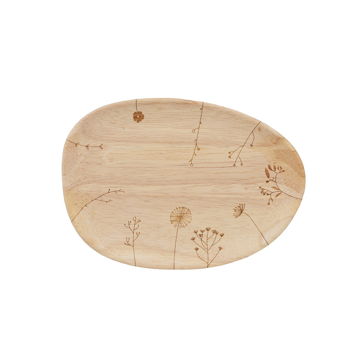 Wildflower Decorative Wood Tray
