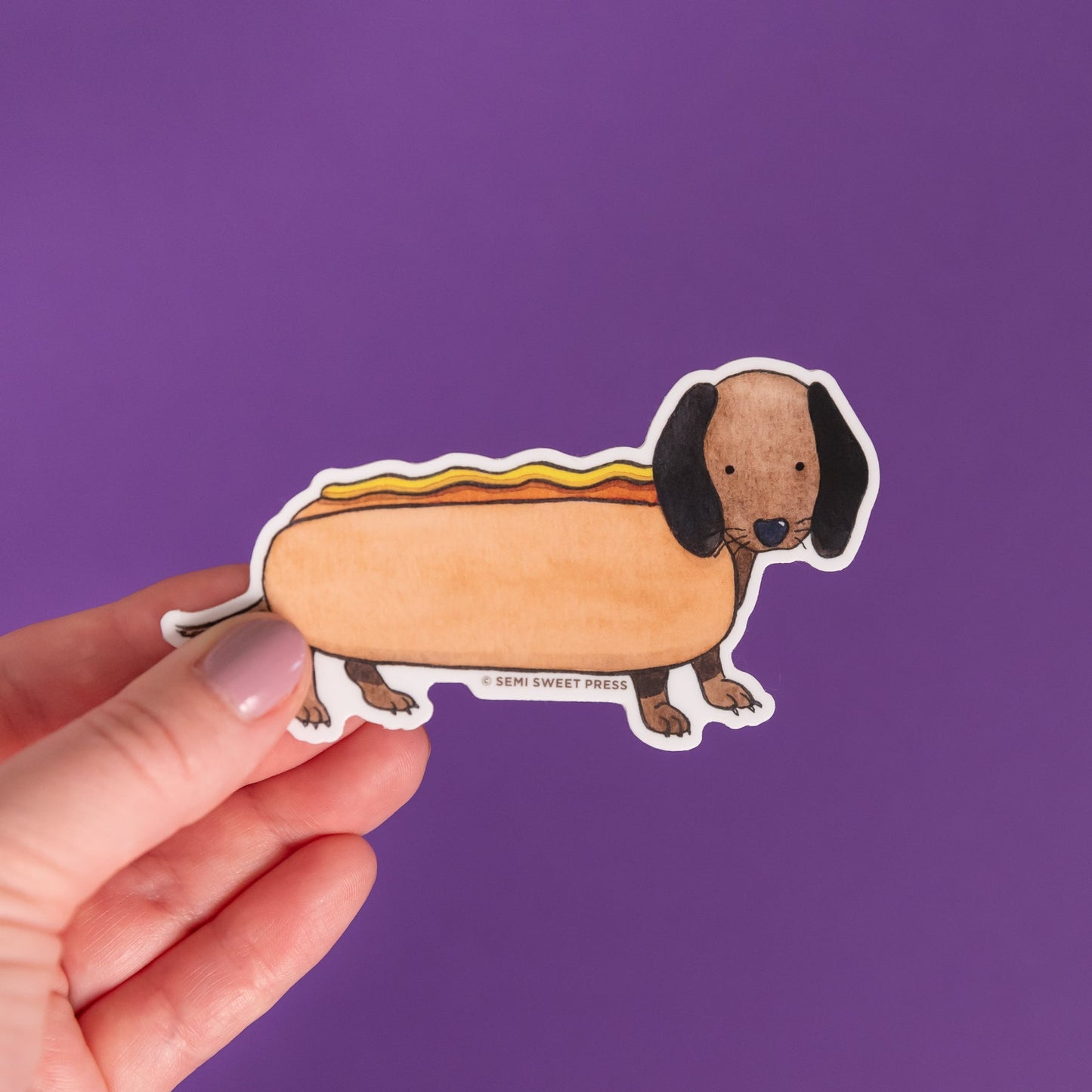 Hot Dog Dachshund Sticker