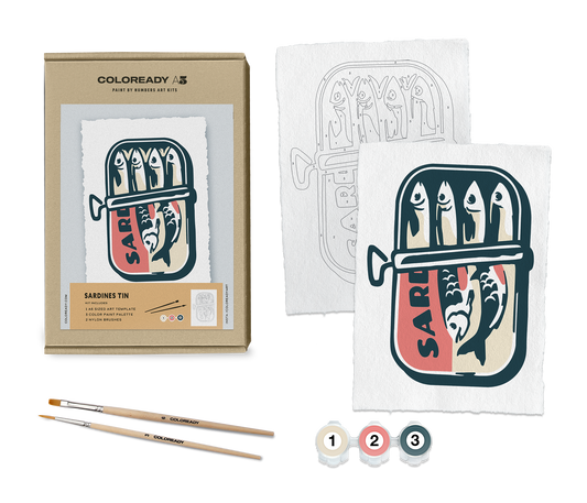 Sardine Tin Paint by Numbers