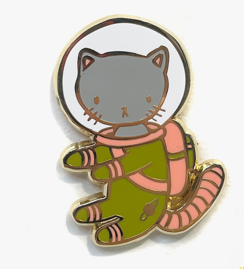 Astronaut Cat Pin