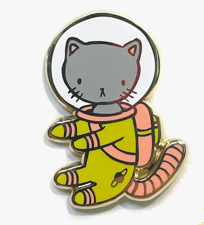 Astronaut Cat Pin