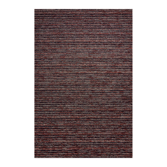 Skinny Stripe Mulberry Shag Doormat 18x28