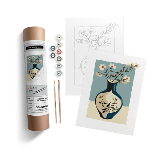 Mom's Vase Paint by Numbers