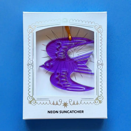 Sparrow Neon Suncatcher
