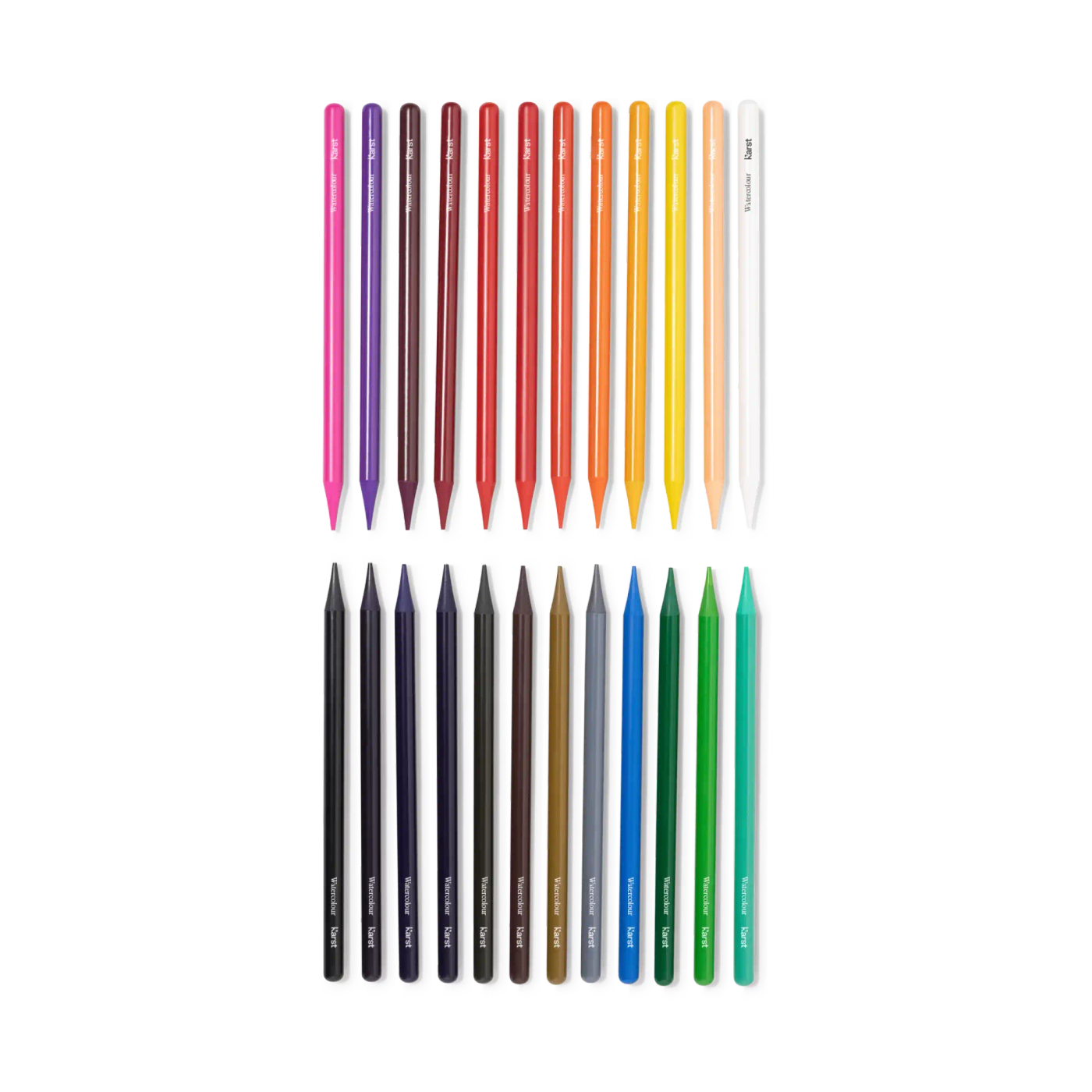 Woodless Watercolor Pencils, Set of 24