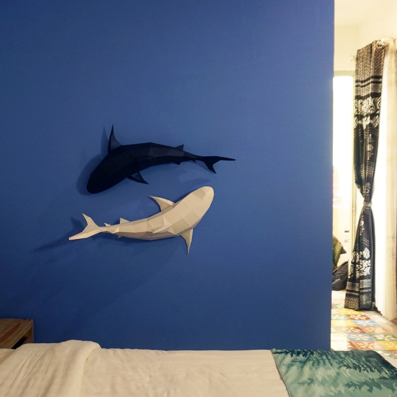 Tiger Sharks Origami Wall Art