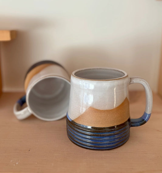 Earth Lines Mug - Blue