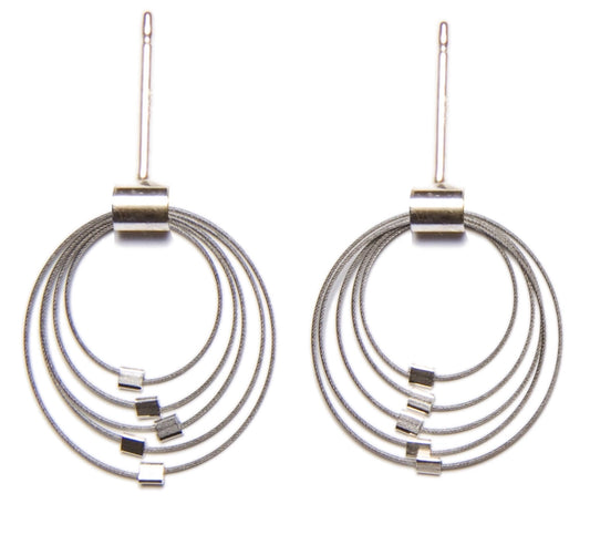 Grad Circle Mini Posts, Steel + Silver