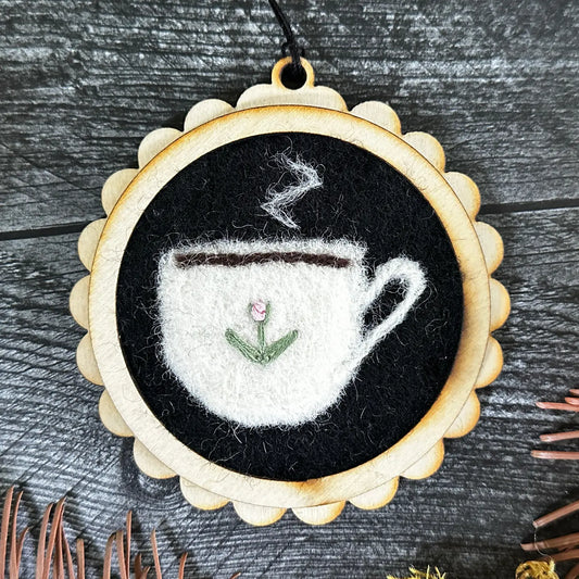 Felted Wall Art - Teacup
