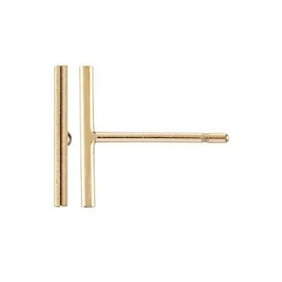 Slim Bar Studs, Large, Gold Filled