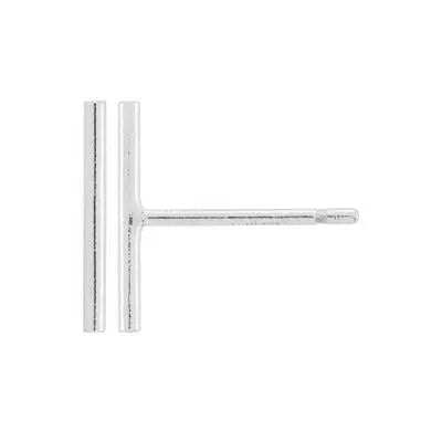 Slim Bar Studs, Large, Silver