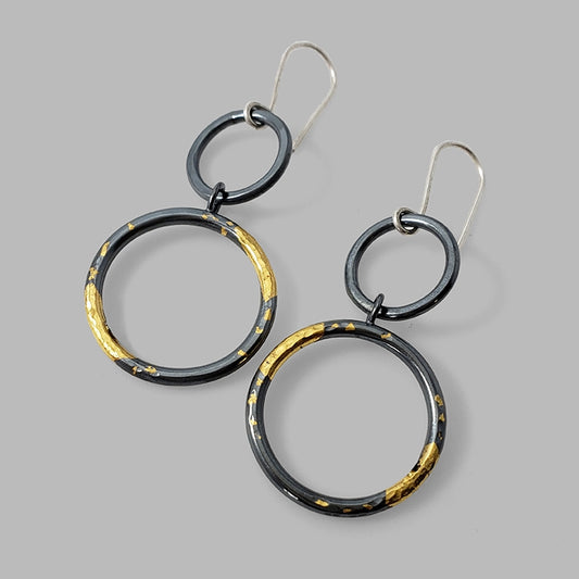 Mixed Metal Clearing Earrings