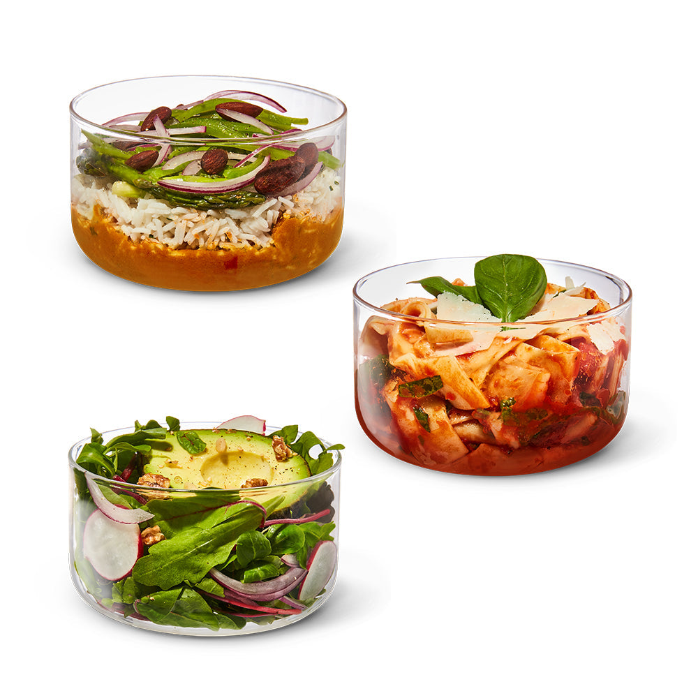 Glass Travel Lunch Bowl