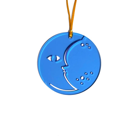 Blue Moon Neon Suncatcher