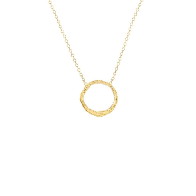 Small Opihi Circle Necklace, Gold