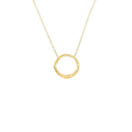 Small Opihi Circle Necklace, Gold