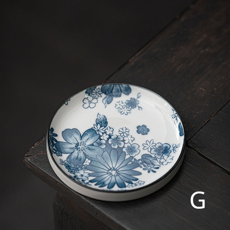 Blue and White Ceramic Coaster