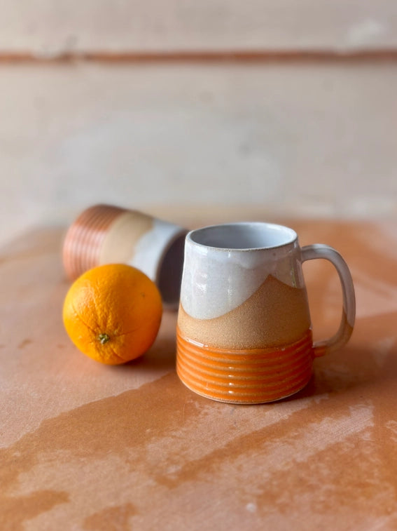 Earth Lines Mug - Orange