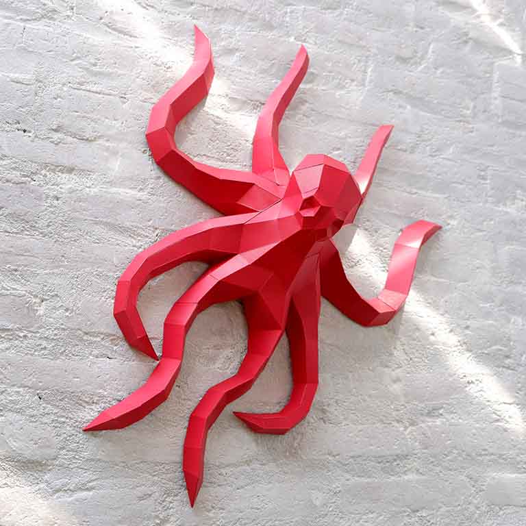 Octopus Origami Wall Art