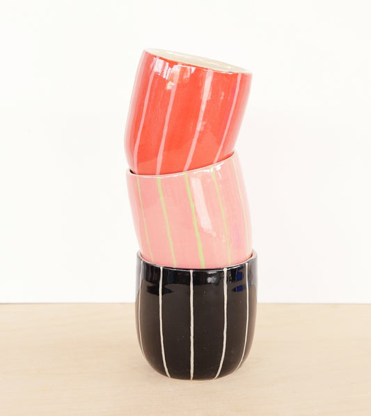 Stripe Ceramic Tumbler