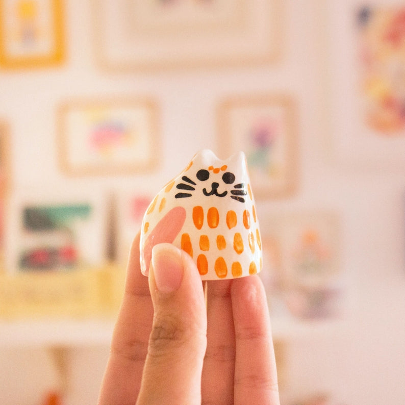 Tiny Ceramic Cat