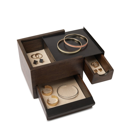 Stowit Mini Jewel Box Wht/Nat