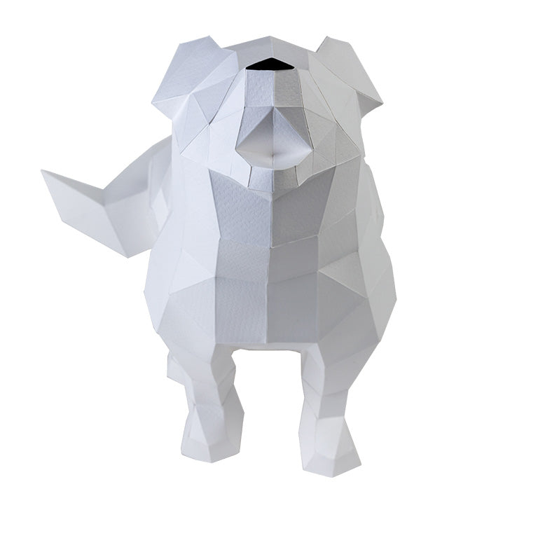 Wolf Origami Model, Paper Lamp