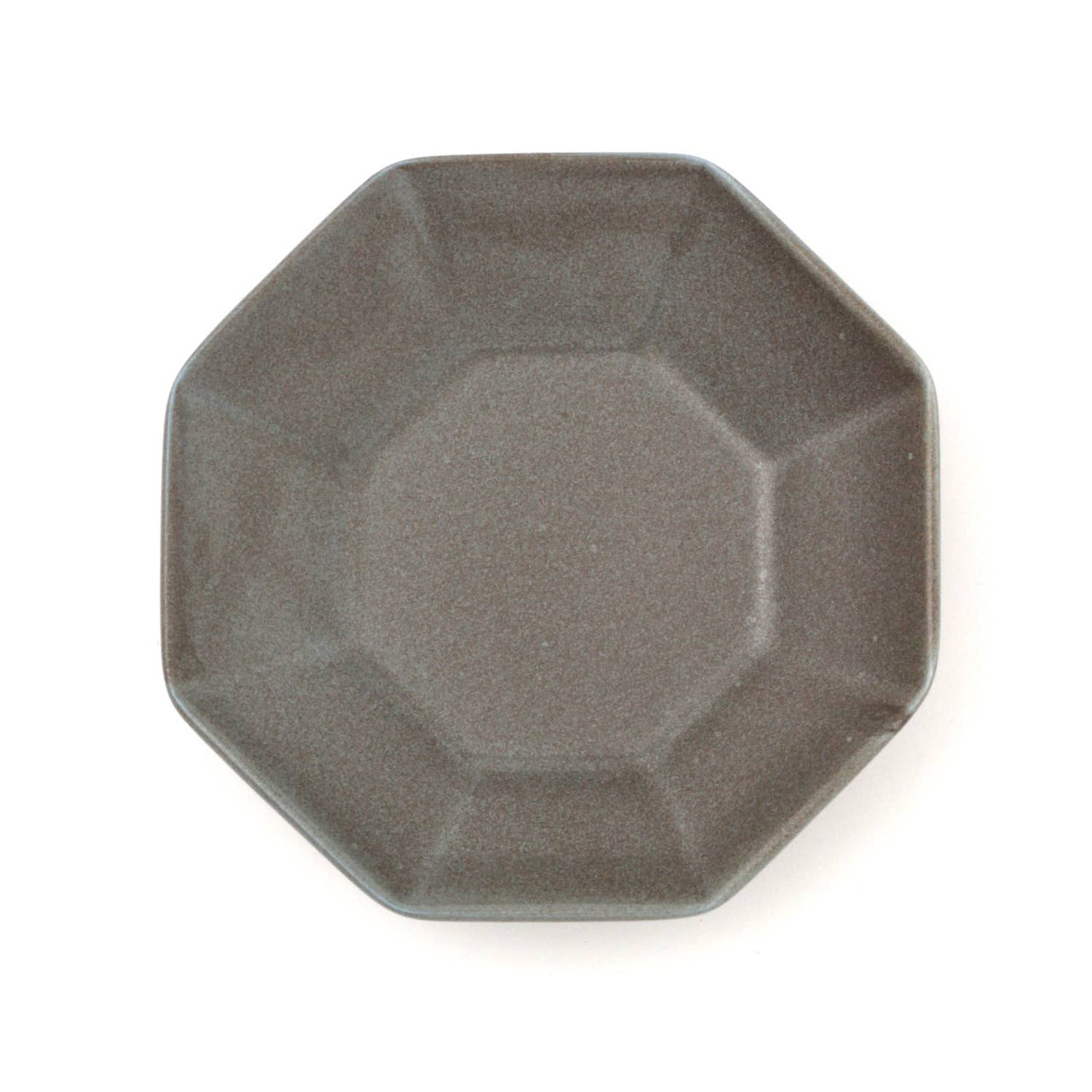 Mino Ware Octagon Plate, XSmall, Grey