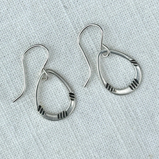 Lisbeth Earrings, Silver