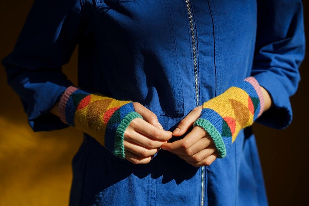 Wrist Warmers, Stained Glass
