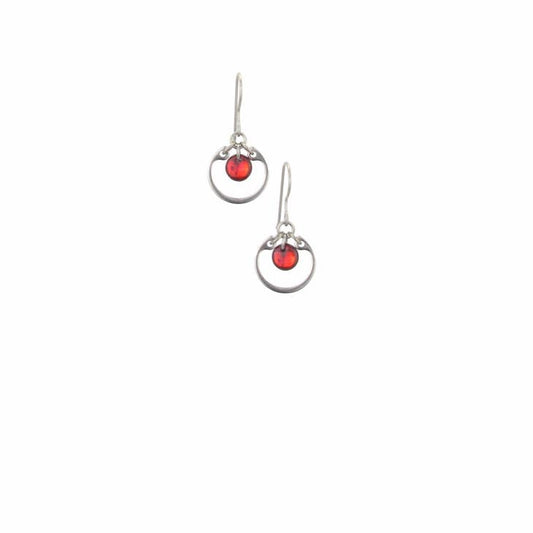 Small Circle Earrings w/ Czech Glass