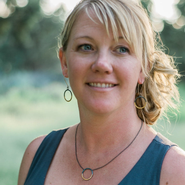 Mixed Metal Fierce Hoop Earrings