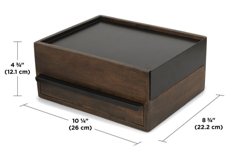 Stowit Storage Box - Blk/Walnut