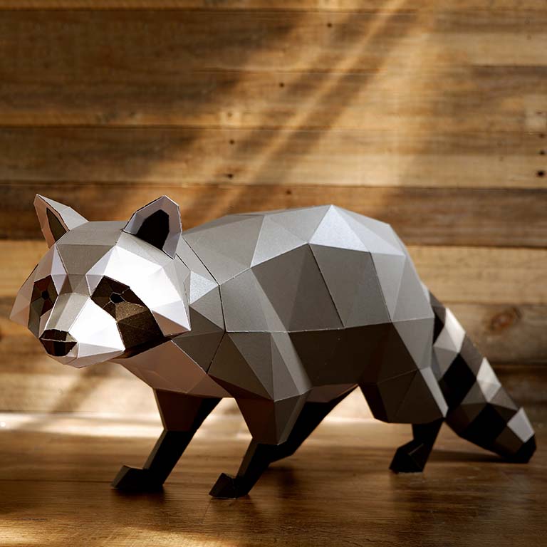 Raccoon Origami Model