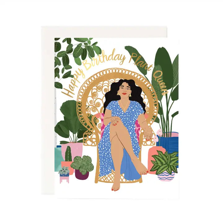 Plant Queen Birthday Card