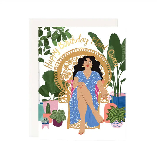 Plant Queen Birthday Card