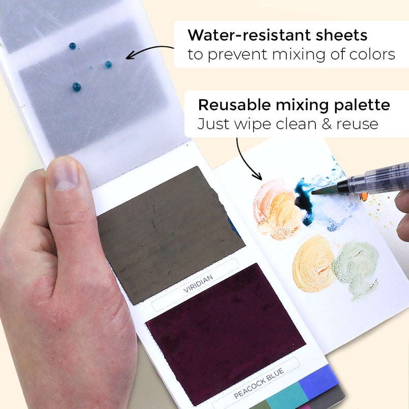 Metallics Watercolor Colorsheets