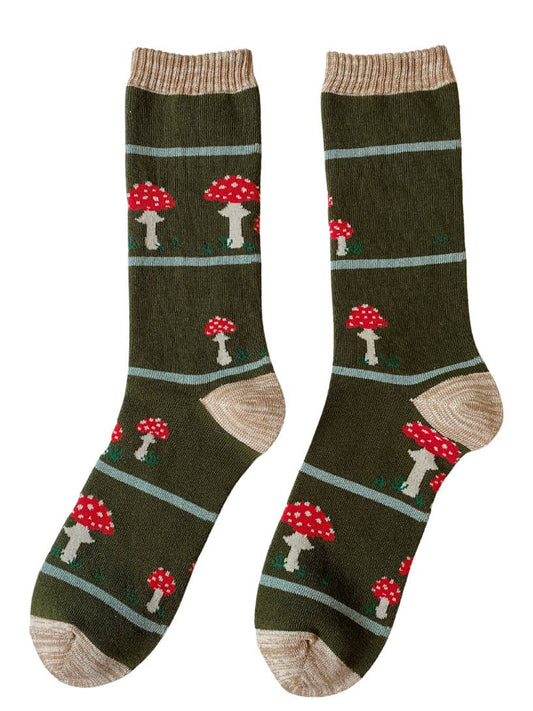 Mushroom Socks, Uni W 7-13 / M 6-10