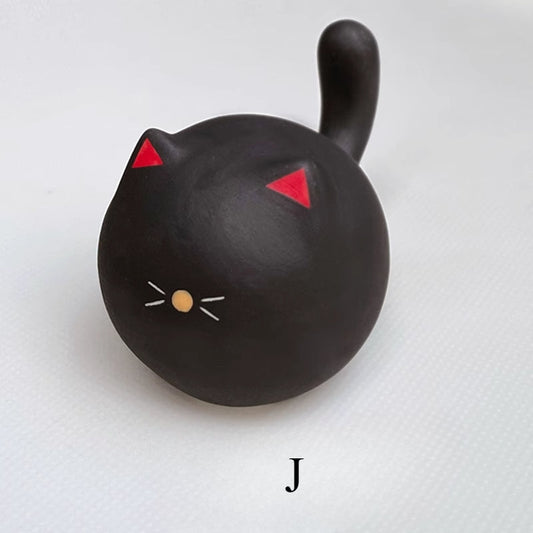 Handmade Ceramic Cat, J