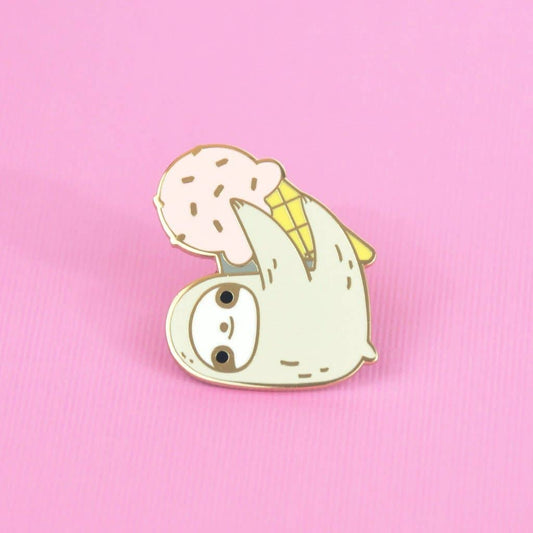 Sloth & Ice Cream Pin