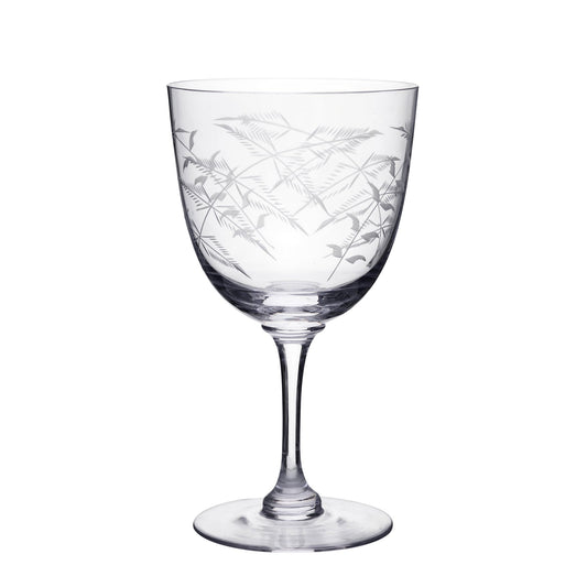 Fern Crystal Wine Glass