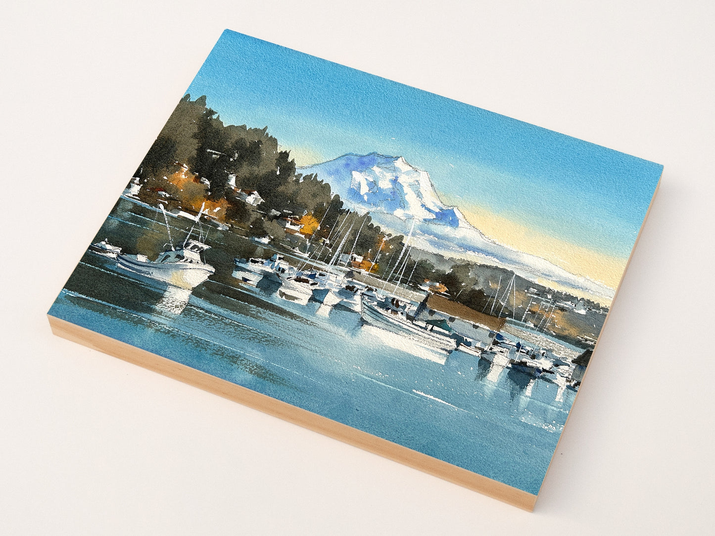 Clear Morning in Gig Harbor, Woodblock, 11x14