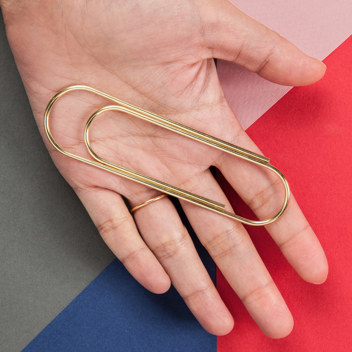 Giant Brass Paper Clips