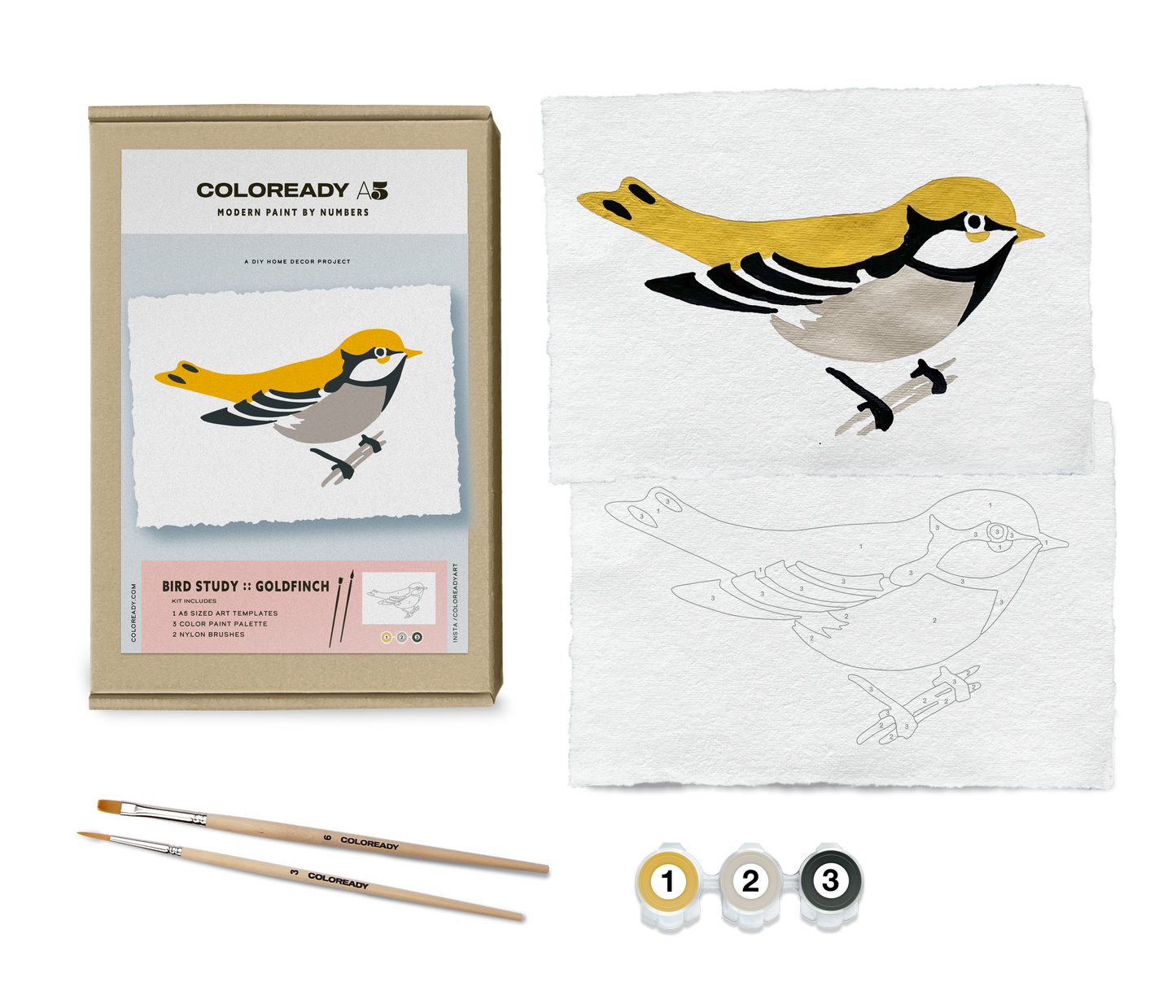 Goldfinch Paint by Numbers
