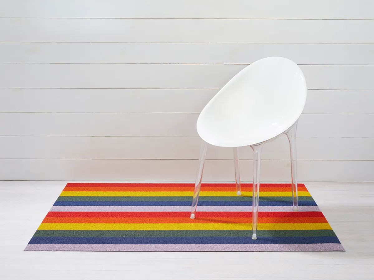 Pride Stripe Rainbow Shag Big Mat 36x60