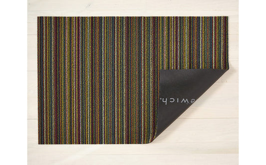 Skinny Stripe Bright Multi Shag Utility 24x36