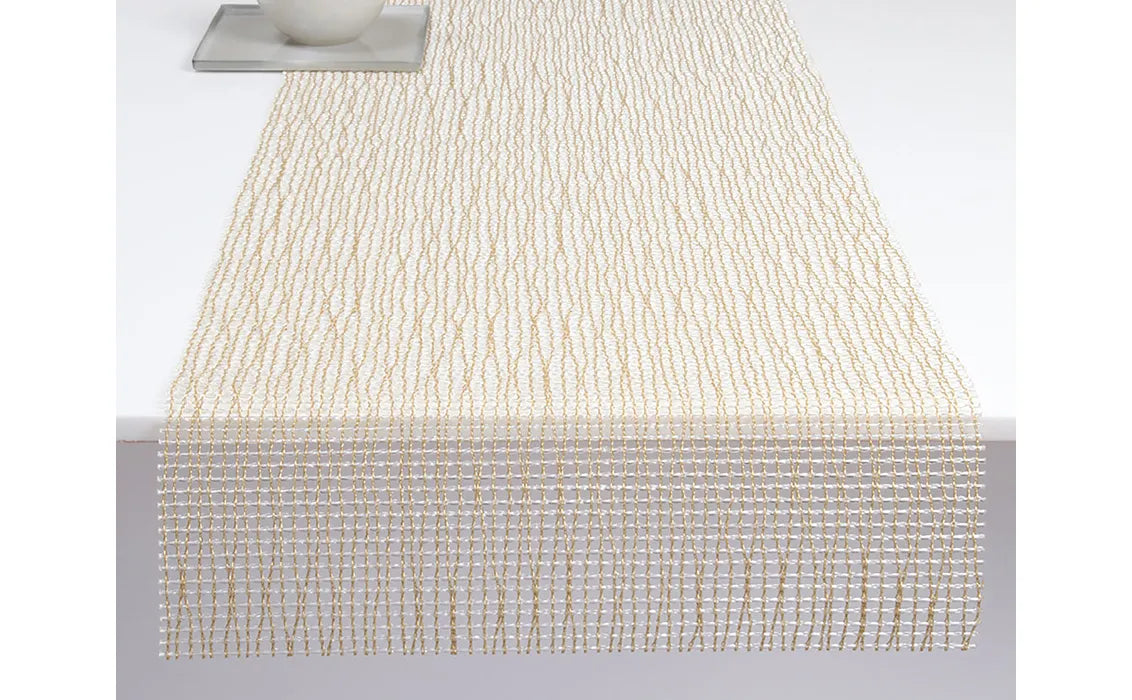 Table Runner Lattice Gold 14x72