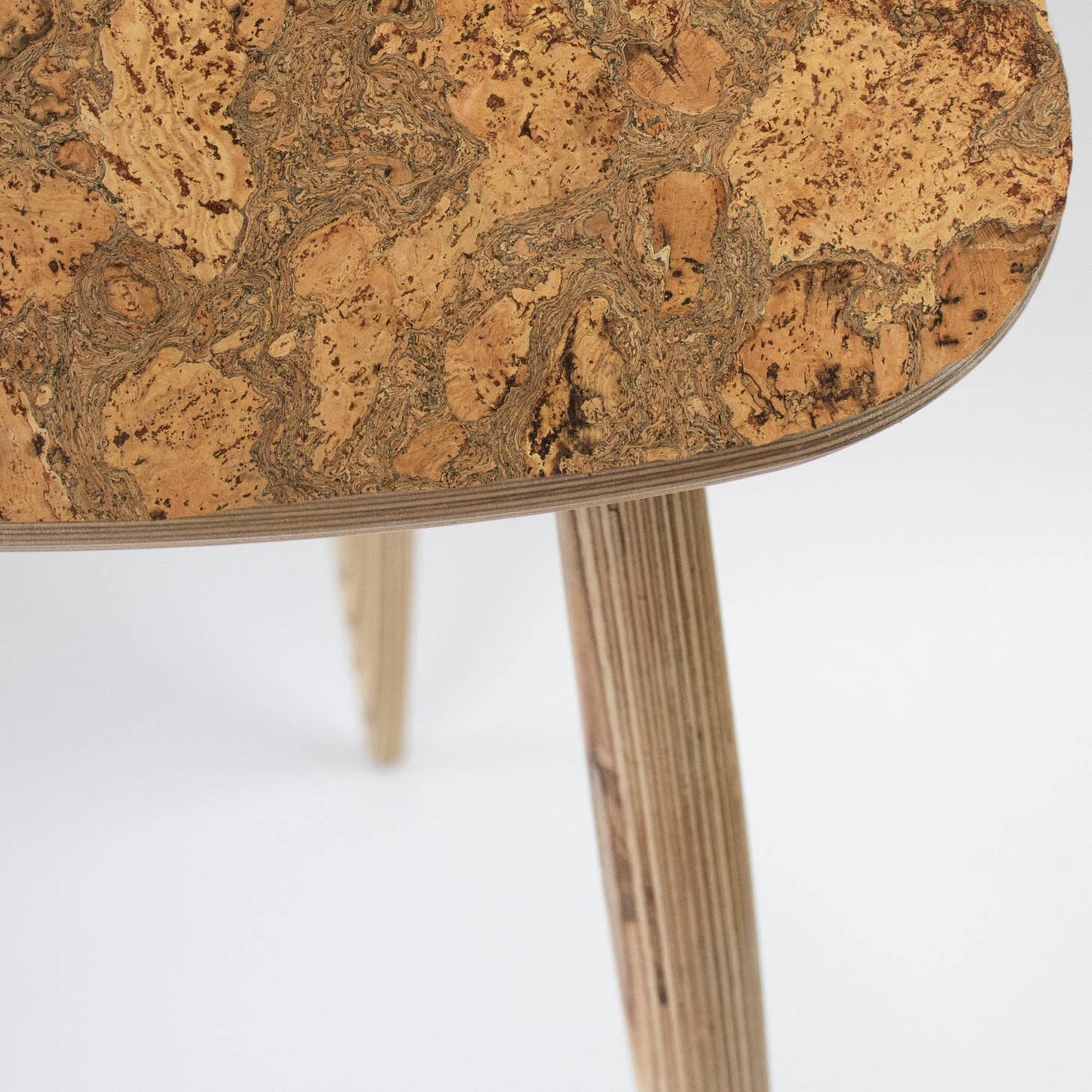 Ice Grey Cork Pebble Table