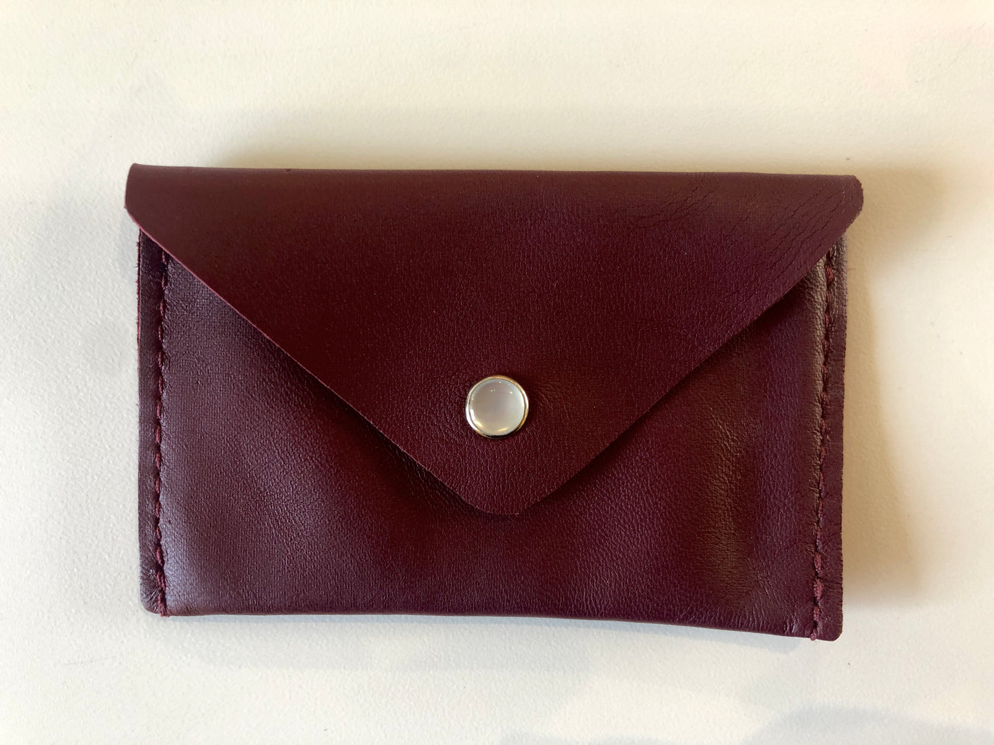 Card Wallet in Reclaimed Leather-- Choose Your Color